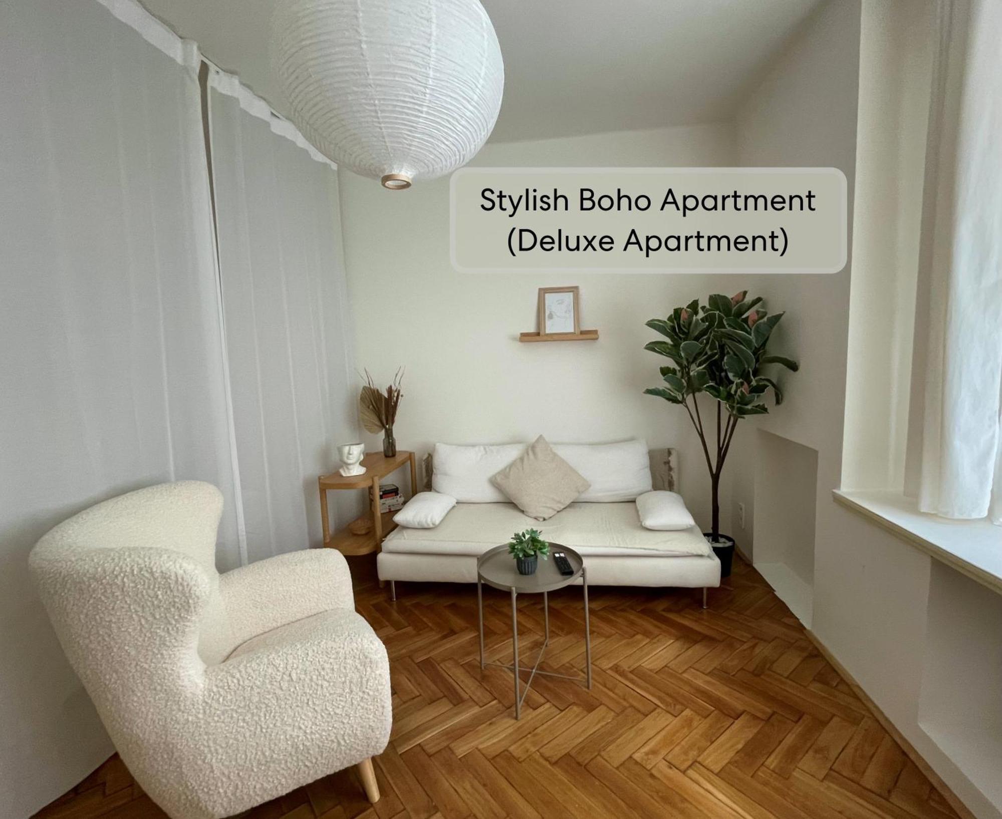 Urban Retreat I Modern Boho Apartments In Lovely Letna District - 10 Minutes From Old Town 프라하 외부 사진